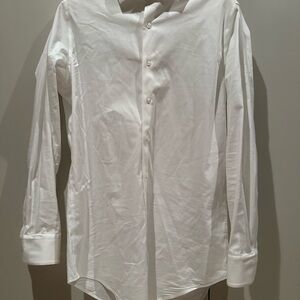 Men's Classic White Oxford Button Up Shirt